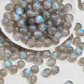 Deep grey iridescent resin beads with blue and purple shimmer for DIY jewelry making - 10mm Gray