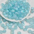 8mm hellblaue Kunstharzperlen mit schillerndem Glitzer für DIY Schmuck und Basteln - 8mm Hellblau