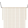 Joyas para el cabello con cadena de borlas doradas y hebras metálicas sobre fondo blanco - Dorado