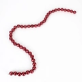 Accessoire de cheveux en perles rouge foncé élégantes avec une finition très brillante - Bordeaux