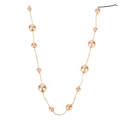 Champagner goldene Perlen Haarkette mit schwarzem Clip für elegante Damenfrisuren Dekoration - Gold