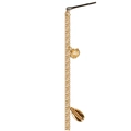 Catenina per capelli dorata con pendenti a conchiglia e perla bianca con clip - 13670A (Doppio Filo Conchiglia Perla)