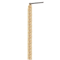 Accesorio para el cabello de cadenas doradas multicapa con pinza negra estilo minimal - Estilo de Borla Dorada Minimalista de Tres Capas (13660B)