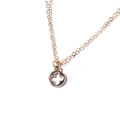 Collana con ciondolo a foglia dorata minimalista e design a quadrifoglio traforato - Quadrifoglio Svuotato Oro (20400-9)