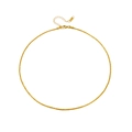 Minimalistische gouden titanium stalen slangenketting met karabijnsluiting en verlengketting - Goud (40+5)