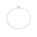 Collier maille serpent argenté en acier inoxydable avec fermoir mousqueton réglable - 3.2 / Argent