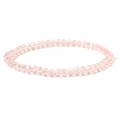 Minimalist light pink faceted crystal bead bracelet for women with elegant sweet style - Pink