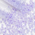 Macro view of purple translucent resin beads with gold foil for DIY jewelry making - Ink Wash Gold Foil Style (A205) / 8mm / Cold Purple with Foil