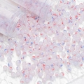 Macro detail of 8mm ink-gold frosted glass beads with red and blue splash textures - Ink Wash Gold Foil Style (A206) / 8mm / Frosted Red-Blue Ink Texture