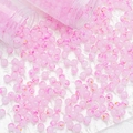 Macro detail of pink and gold ink-splattered glass beads for DIY jewelry making - Ink Wash Gold Foil Style (A212) / 8mm / Rose Pink