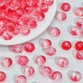 Dettaglio perline di cristallo sfaccettate sfumate rosa e rosso per gioielli fai da te - Stile Luccicante 8mm / Rosso (5#)