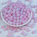 8mm sweet pink gradient beads with ice crack texture for DIY jewelry making - 8mm (1.0mm Straight Hole) / Half Pink (M176#)