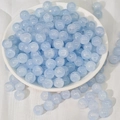 Perles en verre bleu clair translucide de 8mm avec texture nuage pour bijoux DIY - Bleu Clair (M155#)