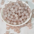 Perles en imitation jade rose 8mm pour création de bijoux DIY sur plat blanc - Khaki (M156#)