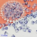 DIY purple gradient 11mm lion cube glass bead for traditional jewelry making - Dark Blue Lion Dance