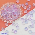 Purple and blue gradient 11mm glass lion pendant charm for DIY jewelry making - Pink Purple Lion Dance