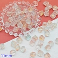 Irridescent 11mm glass cube bead with aurora coating for DIY jewelry making - Yang Yuhuan Theme Lion Dance