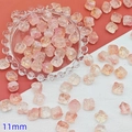 Pink and orange gradient 11mm glass lion pendant bead for handmade jewelry making - Yellow Pink Lion Dance