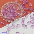 Transparent purple 11mm square ice block beads for DIY handmade jewelry crafts - Purple Lion Dance