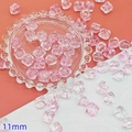 Pale pink 11mm glass lion pendant bead with gold foil inside for DIY jewelry making - Soft Pink Lion Dance