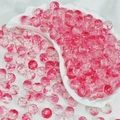Pink gradient 10mm faceted glass beads for DIY jewelry and phone chain accessories - Red (B108)