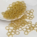 Anillas cerradas doradas trenzadas de 9mm para bisutería DIY y pulseras hechas a mano - Dorado (P242)