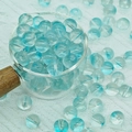 Perles en verre bleu ciel translucides avec trou pour la création de bijoux DIY - Style Bleu Royal (A65) / 10mm (Grand)