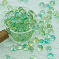 Perles en verre aurore vert et jaune pour la création de bijoux DIY de 8mm - Style Vert-Jaune (A63) / 10mm (Grand)