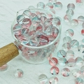 Perles en verre dégradé rose et bleu pour bijoux DIY au design rond et clair - Style Rouge Foncé (A64) / 10mm (Grand)
