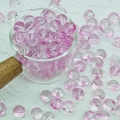 Perles de verre dégradé rose et transparent 8mm rondes pour la création de bijoux - Style Violet-Rose (A58) / 10mm (Grand)