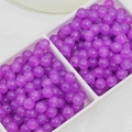 8mm deep purple polished faux jade round beads with holes for DIY jewelry making - Imitation Chalcedony Round Bead (E3#) / 8mm / Crystal Purple