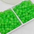 Green 8mm synthetic jade beads with glossy finish and center hole for DIY jewelry - Imitation Chalcedony Round Bead (E11#) / 8mm / Apple Green