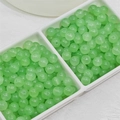 8mm green synthetic jade round beads for DIY jewelry making neatly stored in a white tray - Imitation Chalcedony Round Bead (E12#) / 8mm / Light Green