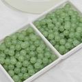 8mm light green round faux jade glass beads for DIY bracelet making and jewelry - Imitation Chalcedony Round Bead (E23#) / 8mm / Light Aventurine