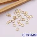 Anellini aperti dorati 0.7x5mm per creazione di gioielli fai-da-te e connettori vari - Anellino Aperto Dorato (P18#)