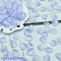 Purple gradient seashell beads 16x18x6mm for DIY jewelry making and crafts - Cool Purple