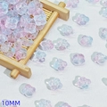 10mm blue and pink gradient flower glass beads for DIY hairpins and jewelry making - Pink Blue (L349#)