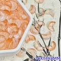 Translucent peach pink crescent moon glass beads 10x14x5mm for DIY jewelry making - Moon Style (L624#) / 10x14x5mm / Orange