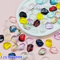Mixed color irregular glass gemstone beads in 12x16x8mm for DIY jewelry making - L660# Random Mixed Color