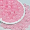 Rosa Glasperlen für DIY-Schmuckherstellung mit glatter, lichtdurchlässiger Optik - 8mm / Chalcedon (E5#) / Rosa