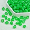 Vibrant green barrel-shaped glass spacer beads for DIY jewelry and handmade bracelets - Fresh Green Date Bead Shape (Z7#) / 8X10mm