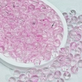 Bastelzubehör mit runden transparenten rosa Glasperlen für DIY Schmuckherstellung - 8mm / Gelee-Perle (A38#) / Lila Rosa
