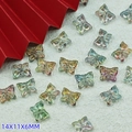 Charming iridescent butterfly beads 14x11x6mm for DIY jewelry making and crafts - L833# Dawn Aurora [Lampwork Butterfly]