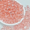 Rosa Glasperlen mit Crackle-Effekt für DIY-Schmuck und märchenhafte Bastelprojekte - 8mm / Crackle (B35#) / Rosa