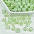 Translucent light green glass beads with ice crack texture for DIY jewelry making - Light Green Ice Crackle Texture (M153#) / 8mm
