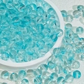Light blue translucent 8mm glass beads for DIY jewelry making and handicraft supplies - 8mm / Royal Blue Jelly