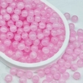Rosa runde Glasperlen für DIY-Schmuckherstellung mit glatter, glänzender Oberfläche - 8mm / Fragmentierter Stein-Look (M151#) / Rosa
