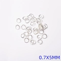 Bulk 0.7x5mm silver open jump rings for jewelry making and DIY pendant accessories - Silver Jump Rings (P18#) / 0.7x5mm