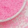 Macro view of 3mm pink dyed-core glass seed beads for DIY jewelry making and crafts - Light Pink (3mm)