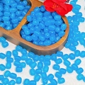 Blue 8-10mm translucent cylindrical glass beads for DIY jewelry making and crafting - 8X10mm / Date Bead / Blue